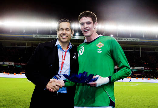 Matchens Lirare Kyle Lafferty, Nordirland
