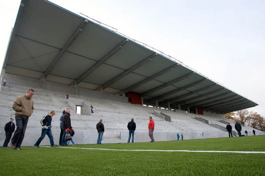 Fotboll, Västerås. ABB Arena invigdes