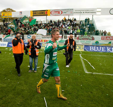 Ljungskile är klara för Allsvenskan, jubel. Jörgen