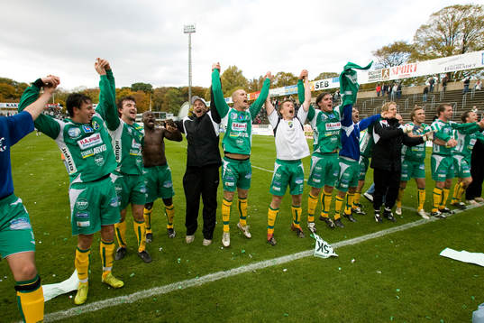 Ljungskile är klara för Allsvenskan, jubel, glädje