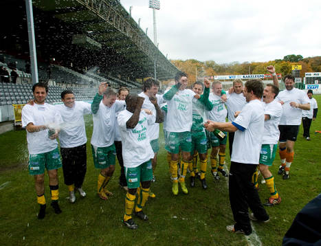 Ljungskile är klara för Allsvenskan, jubel, glädje