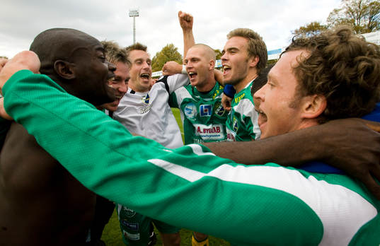 Ljungskile är klara för Allsvenskan, jubel, glädje