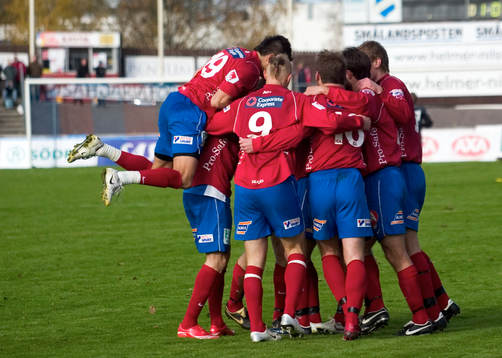 Öster spelare jubel