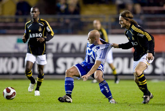 Thomas Olsson, IFK Göteborg och Mats Rubarth, AIK