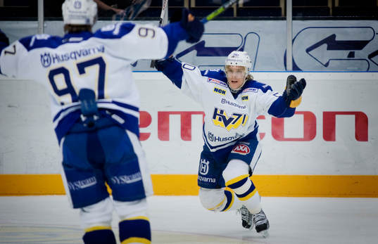 Andreas Jämtin, HV71 och Per Ledin, HV71, jubel
