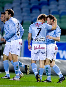 Anders Andersson, Niklas Skoog, Malmö FF, jubel