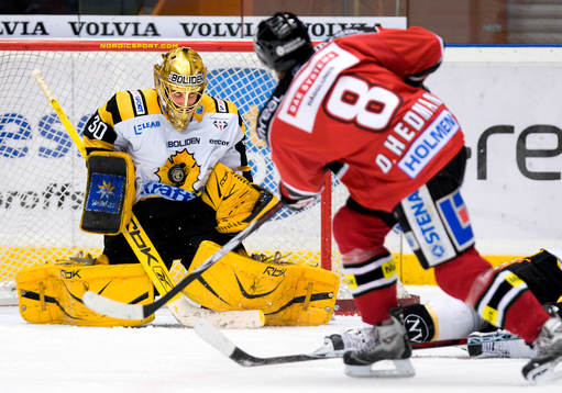 Oscar Hedman, Modo och Nicklas Dahlberg, målvakt,