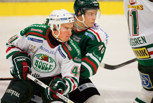 Martin Johansson, Rögle och Petter Lindberg, Hammarby. Fel