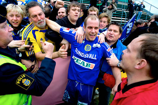 Johan Patriksson, Sundsvall, jubel, glädje