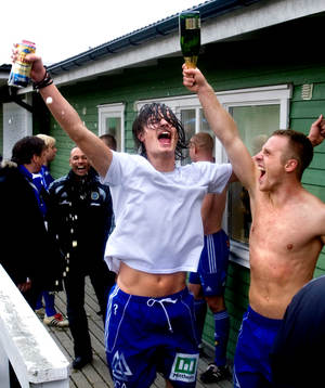 Mikael Lustig, Christian Söderberg, Sundsvall, jubel