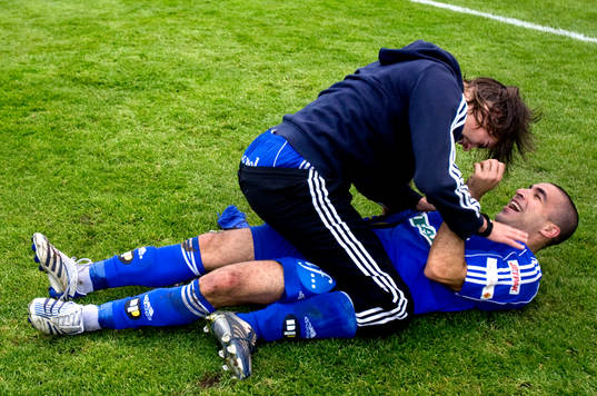 Mikael Lustig, Erkan Saglik, Sundsvall, jubel