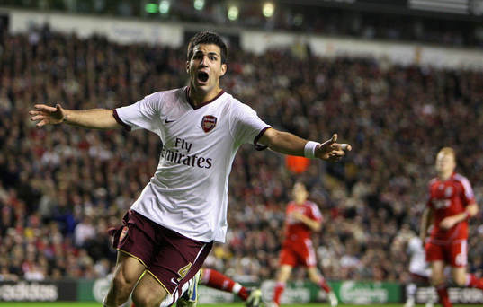 Cesc Fabregas, Arsenal, jubel
