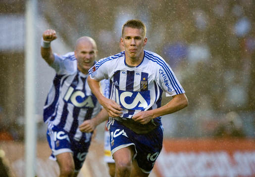 2-0 Pontus Wernbloom, Jonas Wallerstedt grattar. Jubel