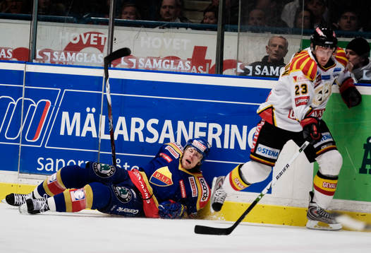 Thomas Johansson, Djurgården, fick sig en tryckare av