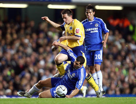 Fotboll, engelsk, Ligacupen, Chelsea v Leicester