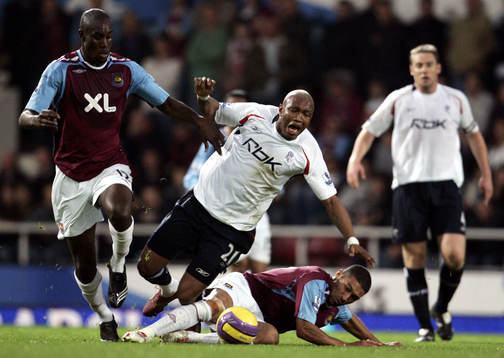 El Hadji Diouf, Bolton och Hayden Mullins, West Ham