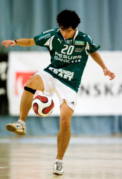 Jonglering, teknik, boll, fötter, bollkonstnär, trixar