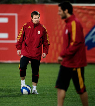 Tobias Linderoth tränar med sitt Galatasaray