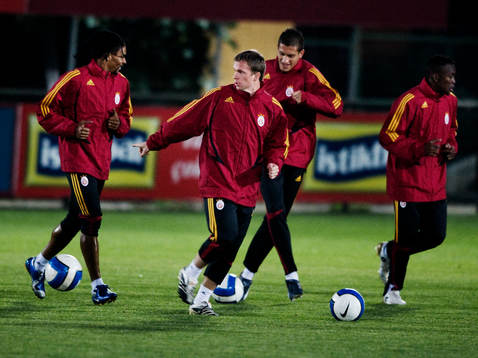 Tobias Linderoth tränar med sitt Galatasaray