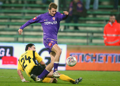 Fotboll, UEFA-cupen, Fiorentina - Elfsborg BALZARETTI och