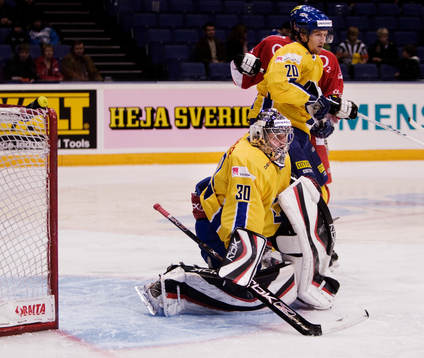 Jhonas Enroth, målvakt, Sverige, gjorde debut