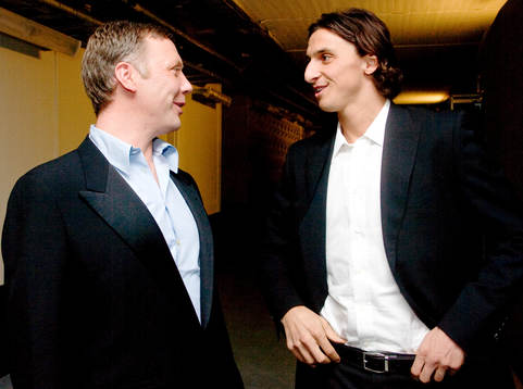 Mikael Persbandt och Zlatan Ibrahimovic