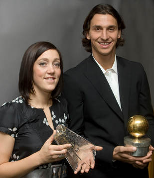 Therese Sjögran, Diamantbollen och Zlatan Ibrahimovic,