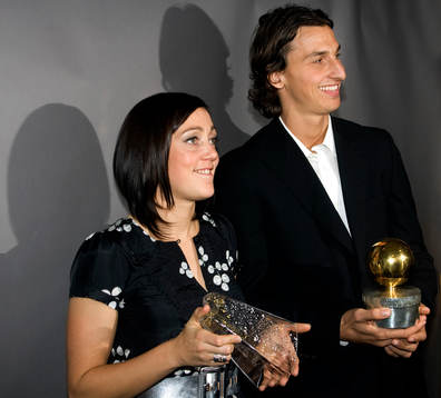 Therese Sjögran, Diamantbollen och Zlatan Ibrahimovic,