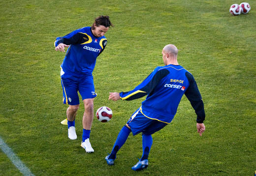 Zlatan Ibrahimovic och Fredrik Ljungberg