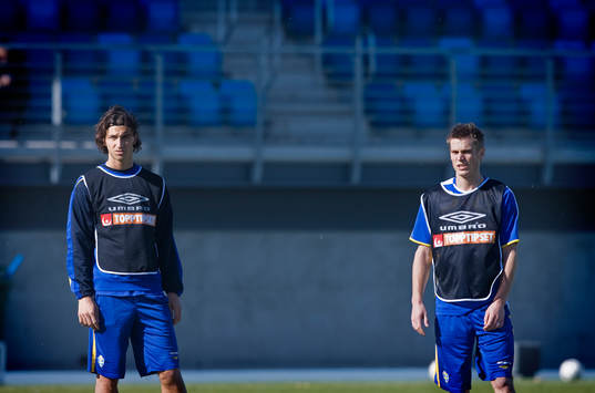Zlatan Ibrahimovic och Markus Rosenberg