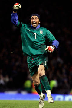 Gianluigi Buffon, målvakt, Italien, jubel