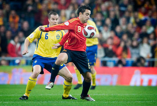 Xavi, Spanien och Daniel Andersson, Sverige