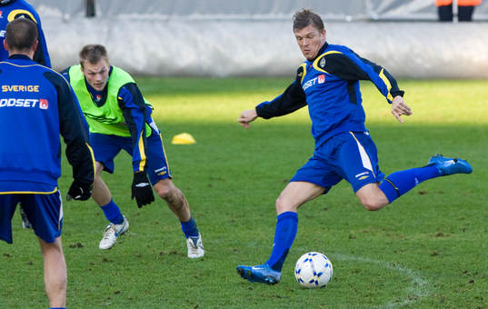 Sebastian Larsson och Marcus Allbäck, Sverige
