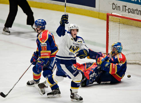 Andreas Falk, HV71, gjorde ett mål