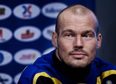 Fredrik Ljungberg på presskonferensen