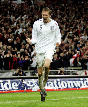 Peter Crouch, England, jubel