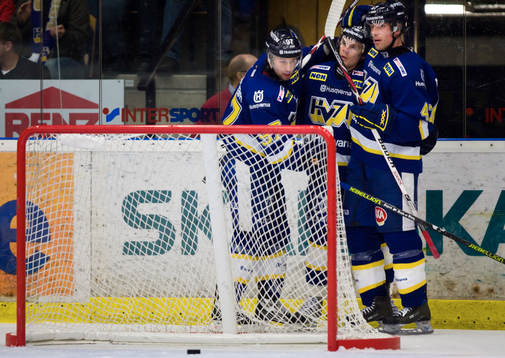 Per Ledin, HV71, Andreas Jämtin, HV71 och Lance Ward,
