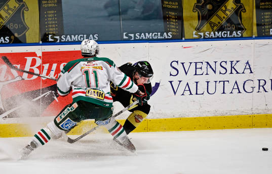 Mattias Sjögran, Rögle, och Tobias Ericsson, AIK