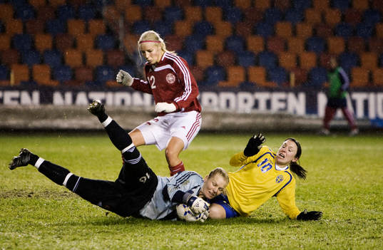 Hanna Ljungberg, Sverige, Tine Cederkvist, målvakt,