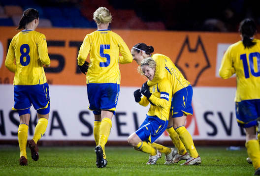 Victoria Svensson, Sverige, jubel
