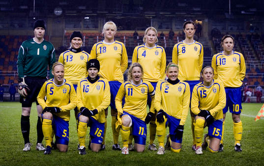 Hedvid Lindahl, målvakt, Frida Östberg, Nilla Fischer,