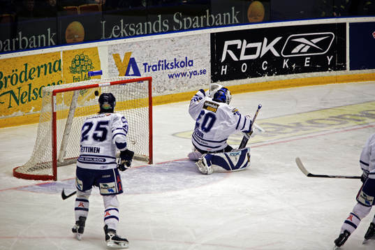 Ed Belfour, Leksand (målvakt) släppte in 3 mål på 10