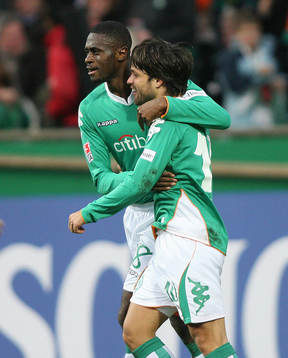 Boubacar Sanogo, Diego Werder, Bremen, jubel
