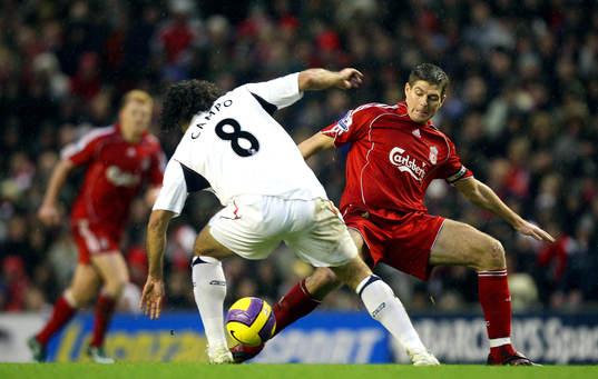 Ivan Campo, Bolton och Steven Gerrard, Liverpool