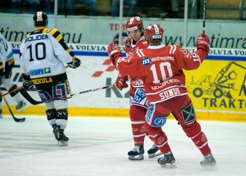 Anton Axelsson, Timrå 2-0 (jubel)