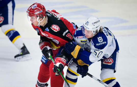 Linus Videll, Södertälje, och Andreas Jämtin, HV71