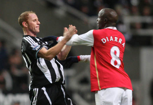 Nicky Butt, Newcastle och Lassana Diarra, Arsenal