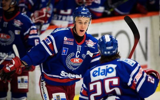 Mattias Nilsson och Eetu Qvist, Oskarshamn, jubel