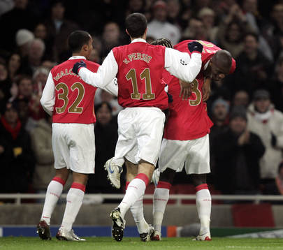 Abou Diaby, Theo Walcott, Robin Van Persie och  Bacary