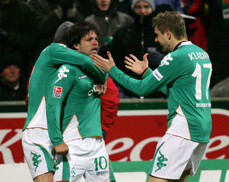 Markus Rosenberg, Diego och Ivan Klasnic, jubel